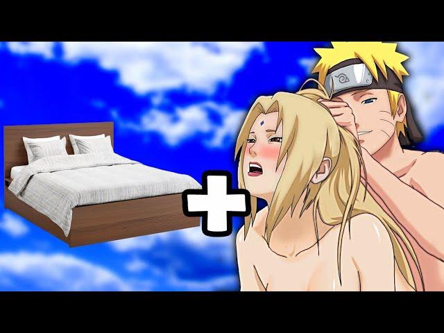 Naruto Characters on the Bed