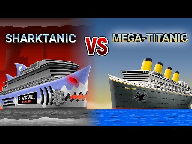 MEGA-TITANIC vs SHARKTANIC ️(9) FlipaClip