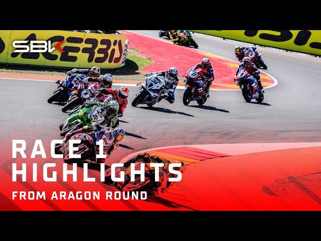 HIGHLIGHTS from a CRAZY Race 1️⃣ at Aragon  | 2024 #AragonWorldSBK 