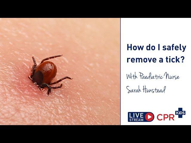 How do I safely remove a tick?