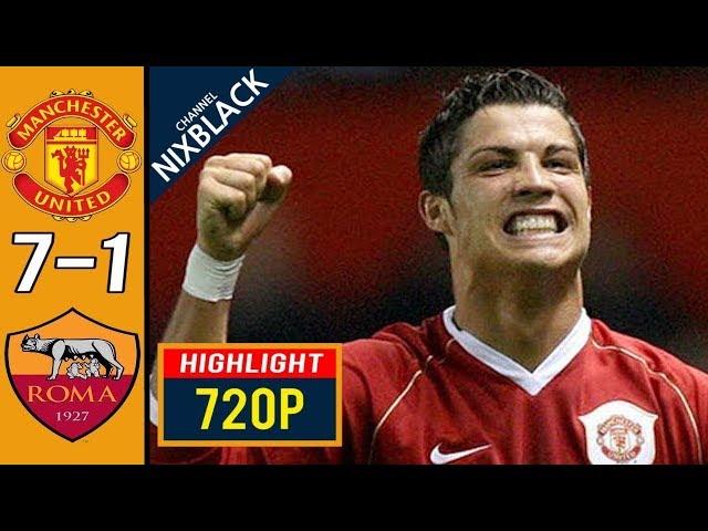  Манчестер Юнайтед - Рома 7-1 - Обзор Матча Четвертьфинал Лиги Чемпионов 10/04/2007 HD 