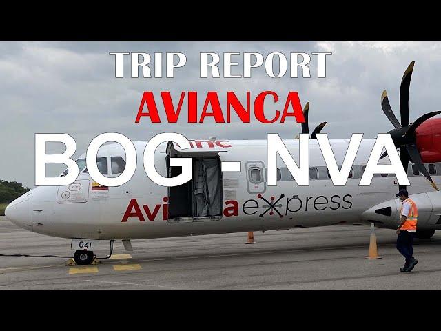 | TRIP REPORT | Avianca ATR-72 | Bogotá -  Neiva | Insane Visual Approach | HD