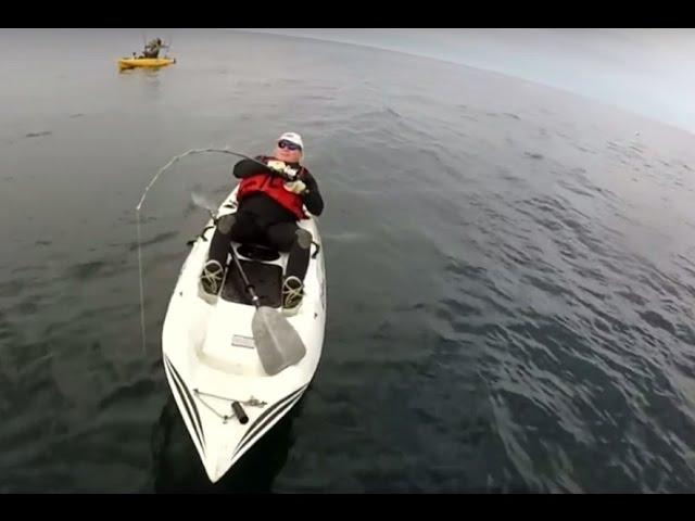 Kayaker Fishing for Rockcod ~ CCKF