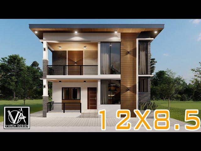 12X8.5 2 STOREY HOUSE DESIGN 4 BEDROOM(100 SQM)