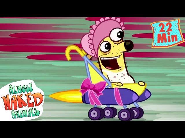 Howie on the Run | Funny Cartoons For Kids | Full Episodes | Almost Naked Animals