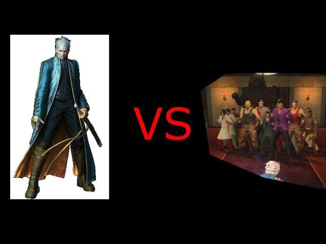 Can Vergil beat ALL Yakuza 0 bosses AT ONCE?