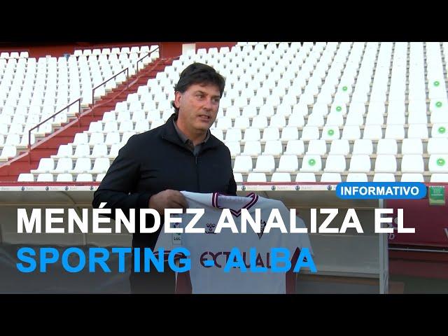 El entrenador asturiano Alejandro Menéndez analiza el Sporting - Alba de mañana