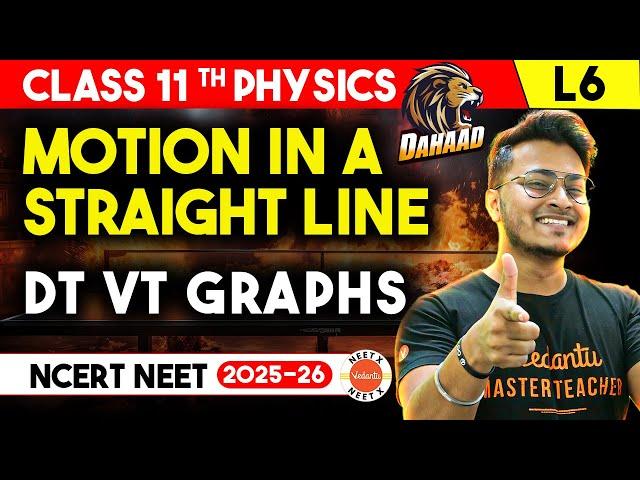 Velocity-Time Graph and Displacement-Time Graph | Class 11 Motion in a Straight Line | NEET