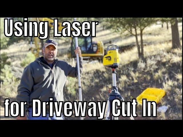 How to Use the Spectra Precision Laser GL622N Dual Grade laser for New Driveway Cut in/Excavation