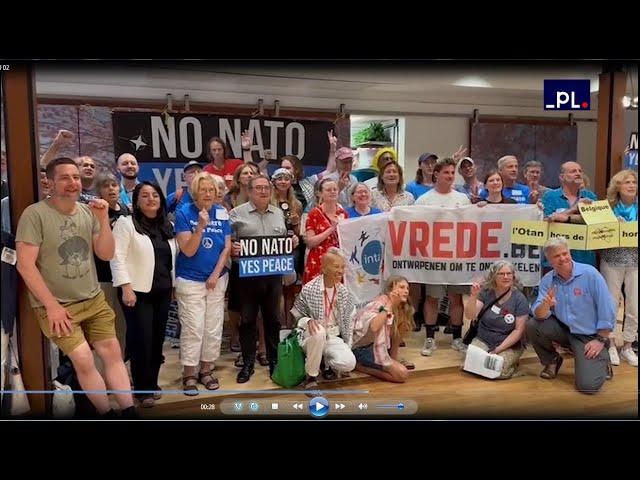Grupos pacifistas protestan en Estados Unidos contra la OTAN