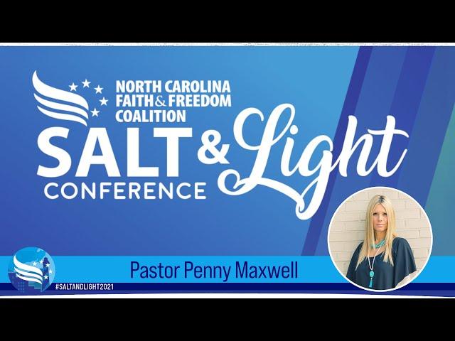 Penny Maxwell at the 2021 NC Faith & Freedom Salt & Light Conference