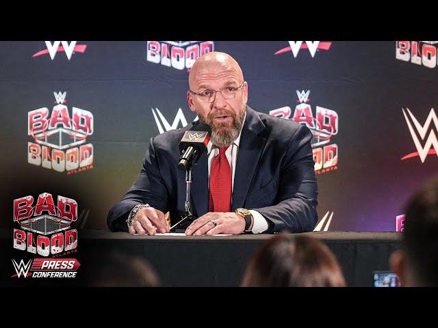 Triple H says “never say never” about one more Goldberg match: Bad Blood Press Conference highlights