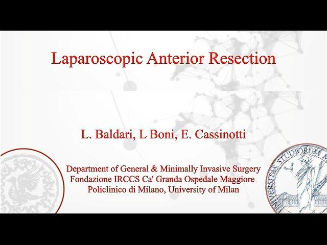 Clinical performances in Laparoscopic Surgery with MEDILINE MIS Solutions (L. BONI, MD, FACS)