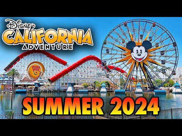 Disney California Adventure - Summer 2024 Walkthrough & Little Mermaid Ride [4K POV]