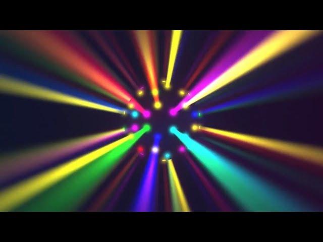 Multi Color Party Ball Rotating Colorful Disco Neon Screen