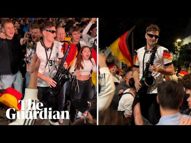 Germany fan lights up Euro 2024 with amazing saxophone skills