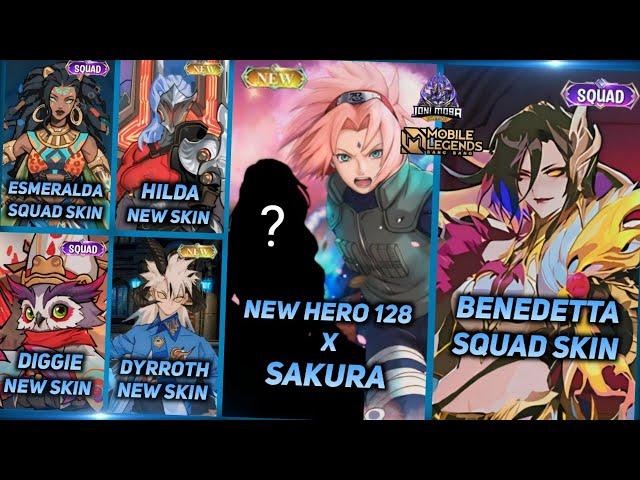 NEW HERO 128 X SAKURA SKILLS, BENEDETTA SKIN SQUAD, THAMUZ 11.11, SUYOU - MLBB UPCOMING SKIN 2024