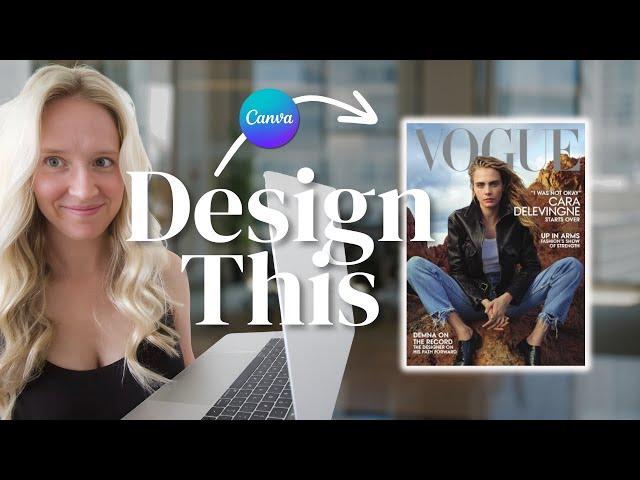 How to Design a MAGAZINE COVER in Canva | Start a Magazine with This Step-By-Step CANVA TUTORIAL