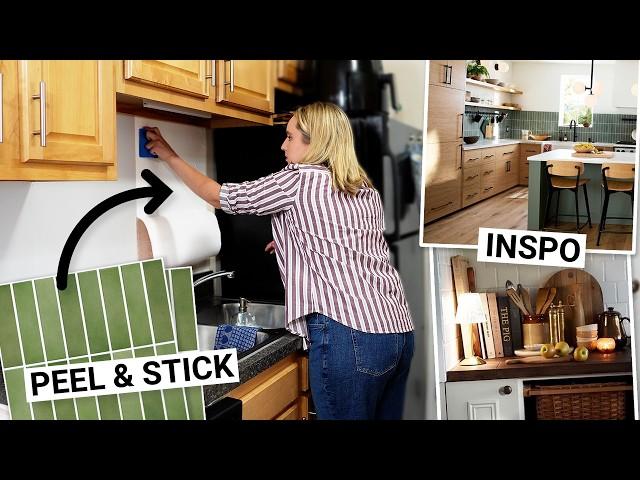 RENTER-FRIENDLY KITCHEN MAKEOVER *Before & After*