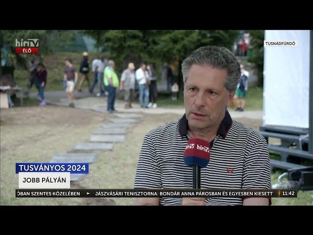 Tusványos 2024 - Interjú – Schiffer András (2024-07-25) - HÍR TV