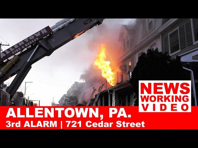 3RD ALARM:  6 homes burn in Allentown, Pennsylvania