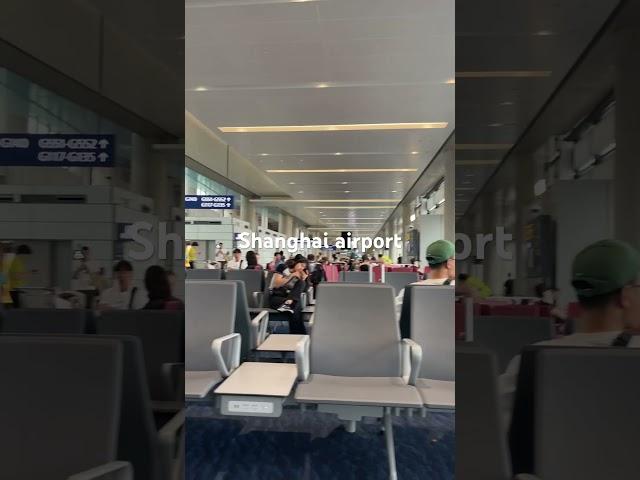 상해공항 경유 환승 대기중 #shanghai #airport #transfer #waiting #travel #pudong #상해여행 #중국 #비행기 #대기