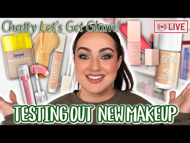 CHATTY LET'S GET GLAM TESTING OUT NEW MAKEUP!