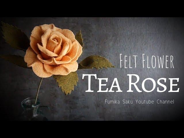 How to Make Felt Flower : Tea Rose