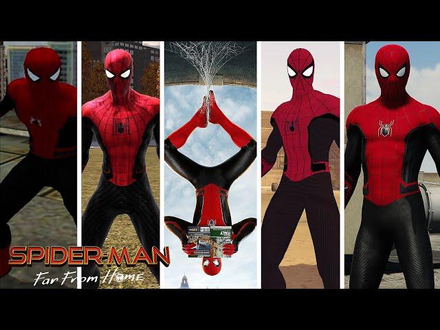 Spider-Man: Far From Home MCU Upgraded Suit Evolution in Spider-Man Games