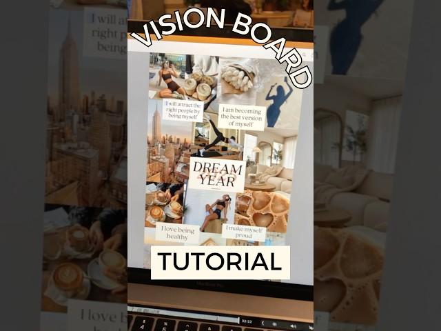 Vision Board Tutorial Using Canva + Pinterest (Neutral Aesthetic Vision Board How To)