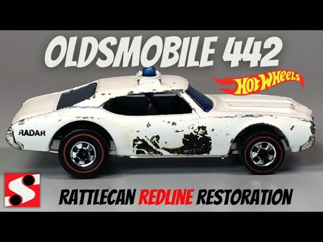 Hot Wheels Redline Olds 442 Police Cruiser Diecast Restoration