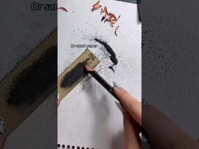 How I make graphite powder #shorts #sketch #drawing #pencildrawing