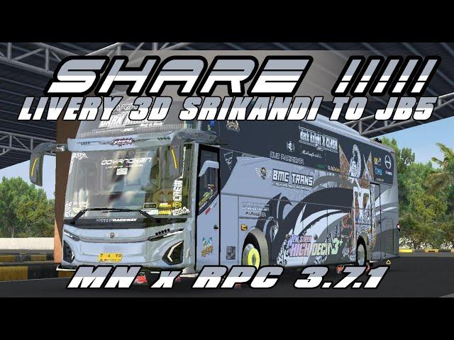 SHARE️️️POLOSAN 3D SRIKANDI TO JB5 SHD MNxRPC||bussid 3.7.1