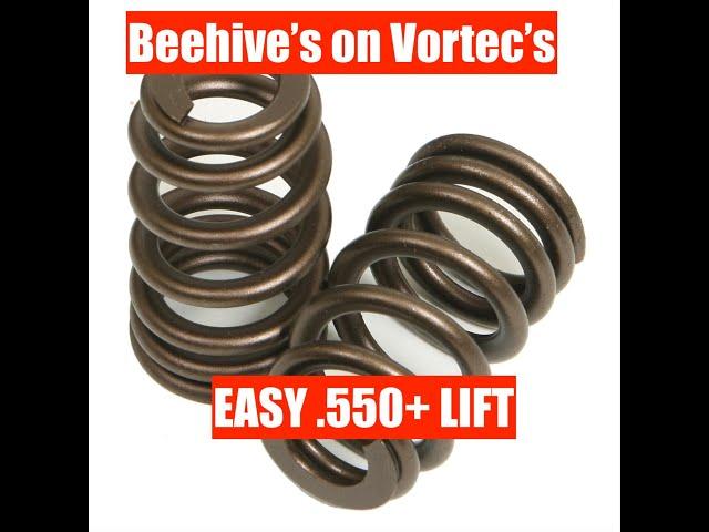 Beehive Springs on Vortecs! Easy .550+ Lift with No Machine Work! *Check description for part#s*