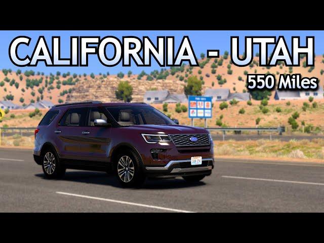 ATS Long Road Trip - California to Utah | Ford Explorer 2019 Platinum - Relaxing Drive