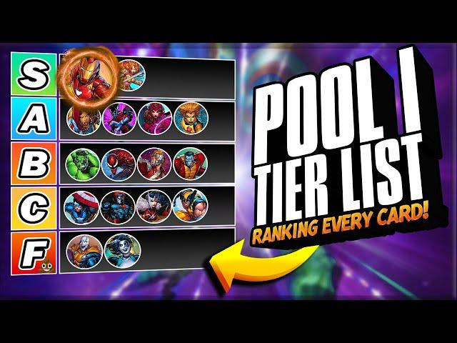 Pool 1 Beginner's Tier List | Ranking EVERY Card From Best to Worst | Marvel Snap