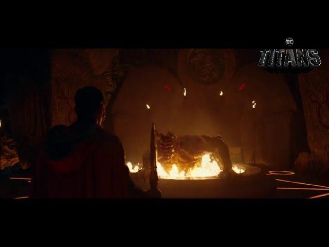 Titans 4x12 Opening Scene Trigon Returns | Brother Blood Kills And Absorbs Trigon's Power Scene