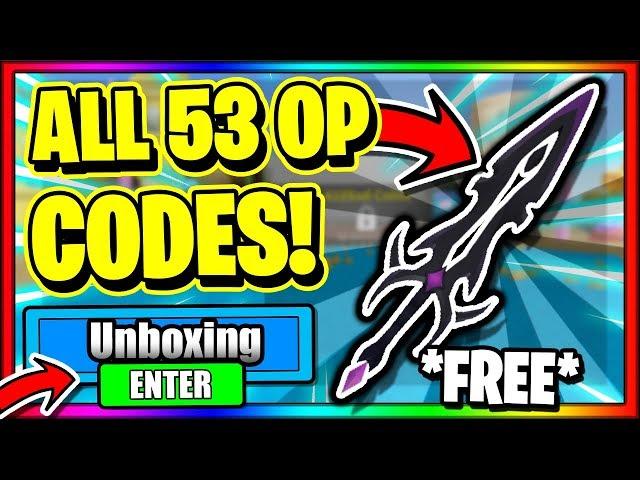 ALL *53* NEW SECRET OP WORKING CODES! Roblox Unboxing Simulator