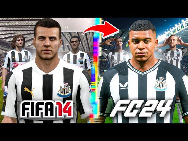 I Rebuild Newcastle From FIFA 14 to FC 24!