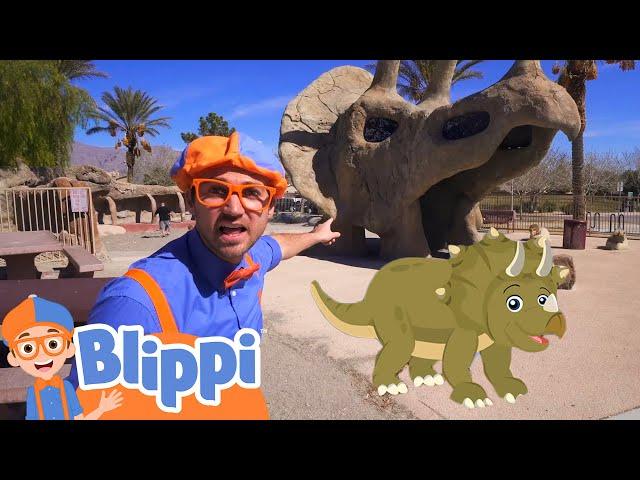 Learning Dinosaurs With Blippi | Educational Videos For Kids