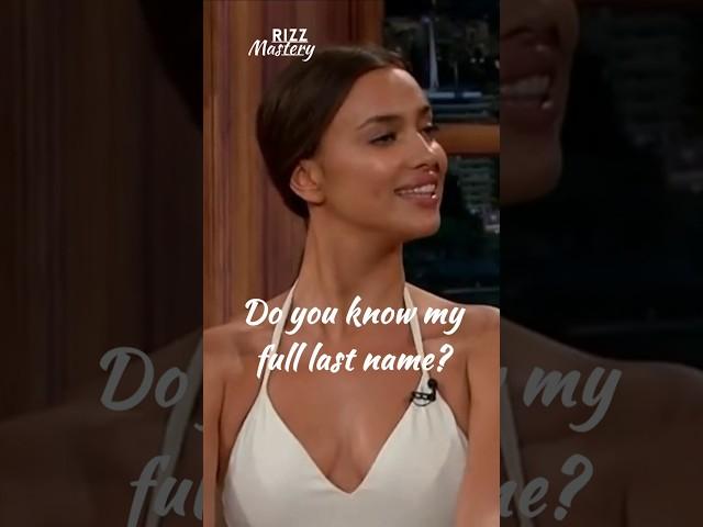 Rizz Masterclass 101 - Craig Ferguson and Irina Shayk (full last name) #shorts