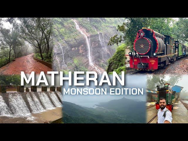 Matheran Hill Station In Monsoon | Waterfalls | Toy Train In Monsoon | Travel Guide | Matheran Vlog
