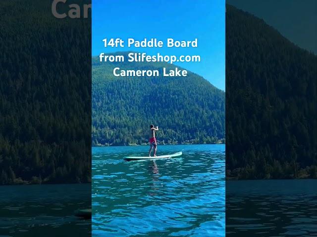 14ft long Paddle Board Paddling from Cameron Lake