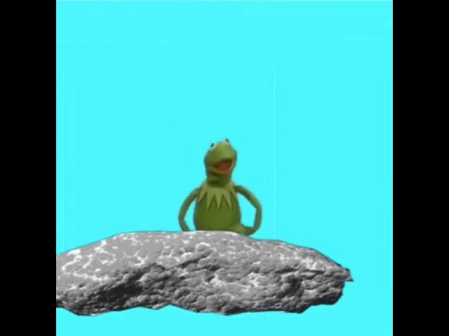 Green screen Kermit the frog. 