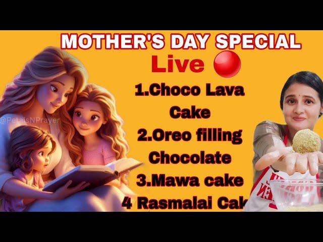 Mother’s Day special है आज की Live  में Choco lava cake है oreo filling chocolate सिखाया mawa cake