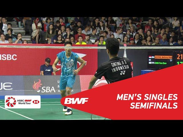 SF | MS | Anthony Sinisuka GINTING (INA) [7] vs CHOU Tien Chen (TPE) [2] | BWF 2019