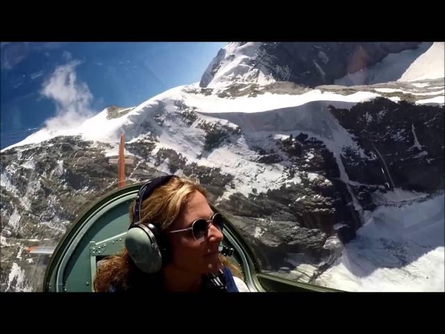 PC-7 Flug über den Alpen ab St. Stephan