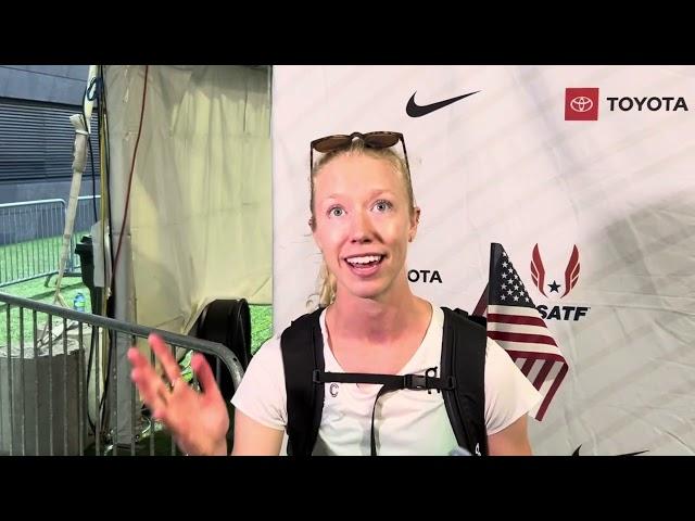 Alicia Monson post race 10k final