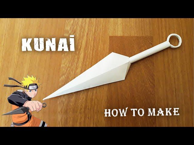 MAKİNG KUNAİ FROM PAPER - ( How To Make a Paper Kunai )