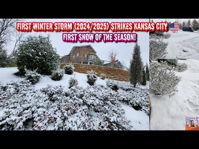 First Winter Storm (2024/2025) Hits Kansas City - 2 to 4 Inches of Snow! 